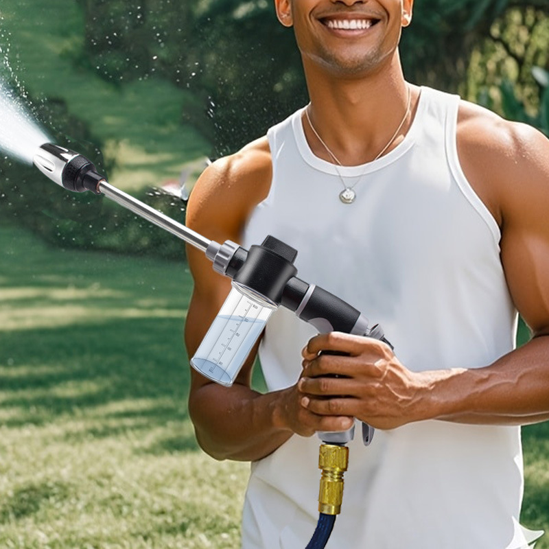 Pressure Washer Foam Gun - 新型洗車用ロングポール高圧洗浄機調整可能ガーデンノズルウォッシャーガーデンノズルホースノズルフォームウォーターガン