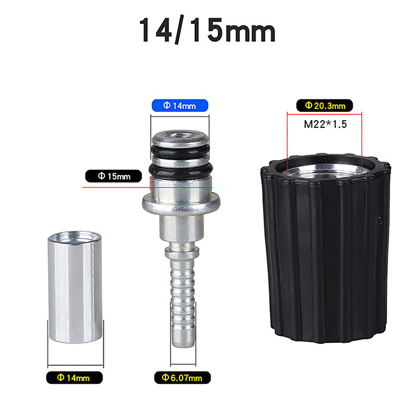 高圧洗浄機ホース用インサート継手 D14 D15mm リング - Car Shampoo Ph のレビューと価格