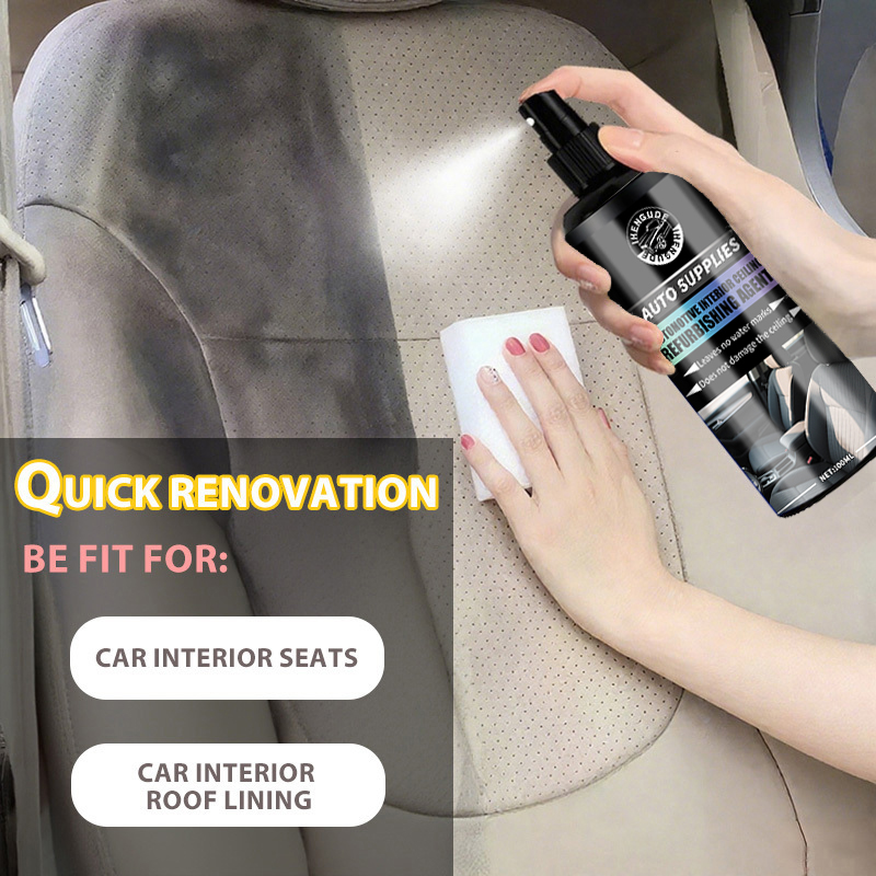 車内クリーナー、水を使わない泡スプレー、ホコリ除去、シート、 - Leather Cleaner Interior のレビューと価格