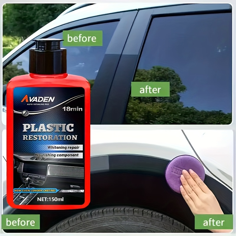 ブラックトリムリペア剤 - 独自の染料配合で効果が6ヶ月以上 - Trim Restorer Plastic のレビューと価格