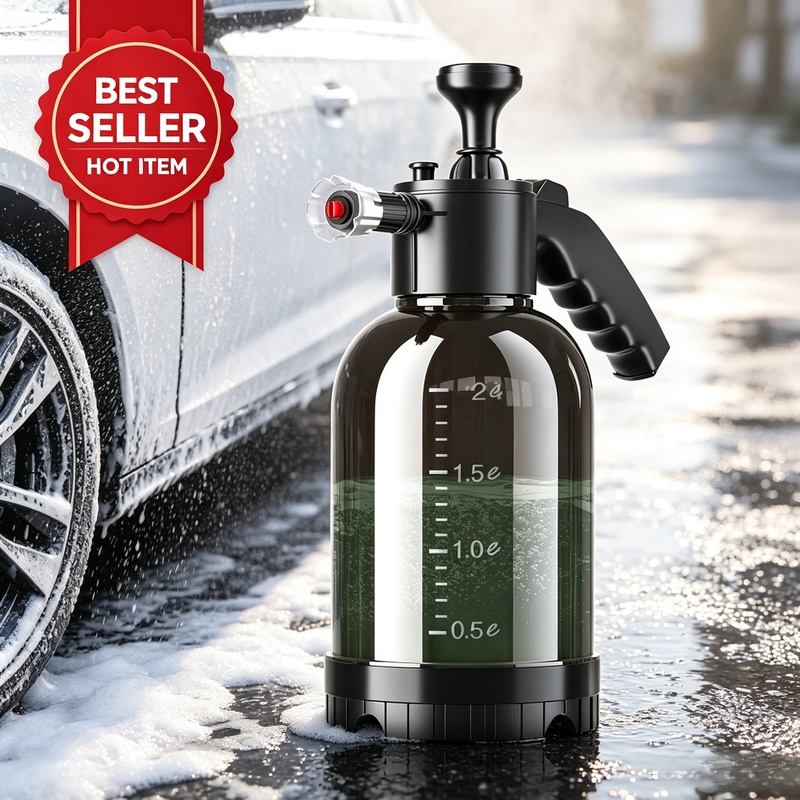 2L手動式エアプレッシャー式スノーフォームスプレー。交換可能 - Pressure Washer Foam Gun のレビューと価格